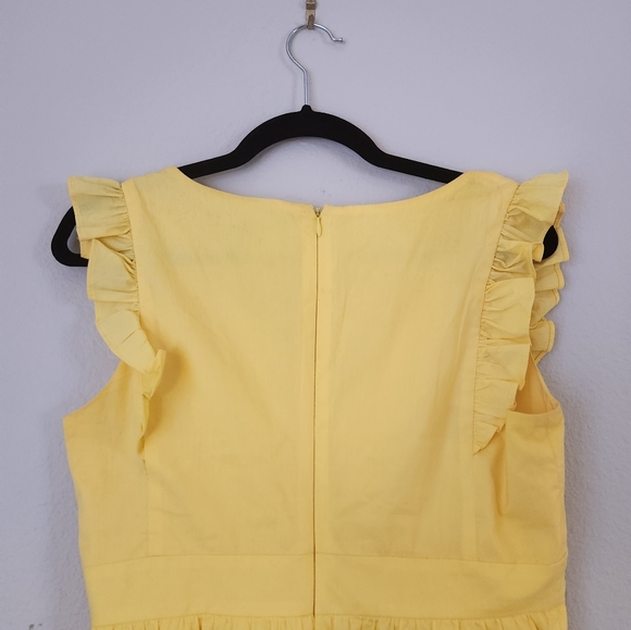 Maggy London Yellow Long Summer Dress - Picture 4 of 14